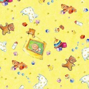 1804-Y (Hello Baby Toys Tossed Allover Yellow)