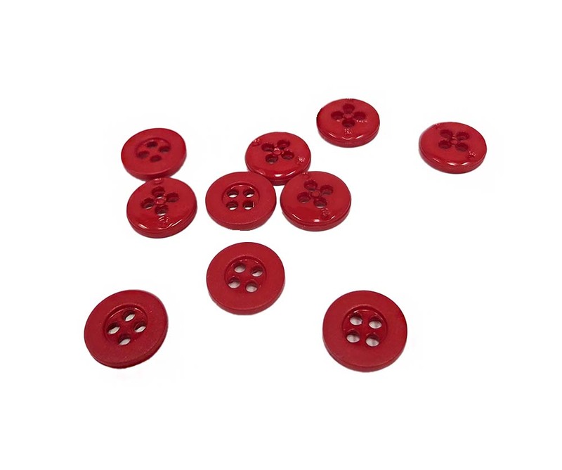 Red Button - 1/2"