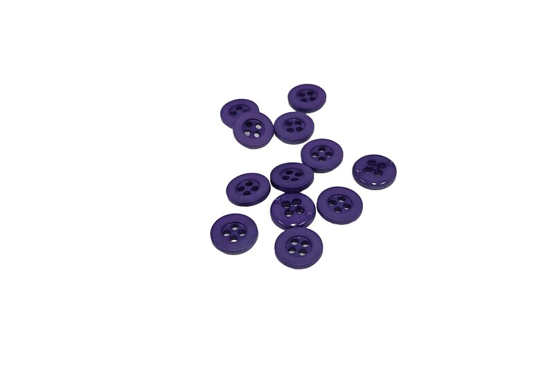 Dark Violet Plastic Button - 1/2"